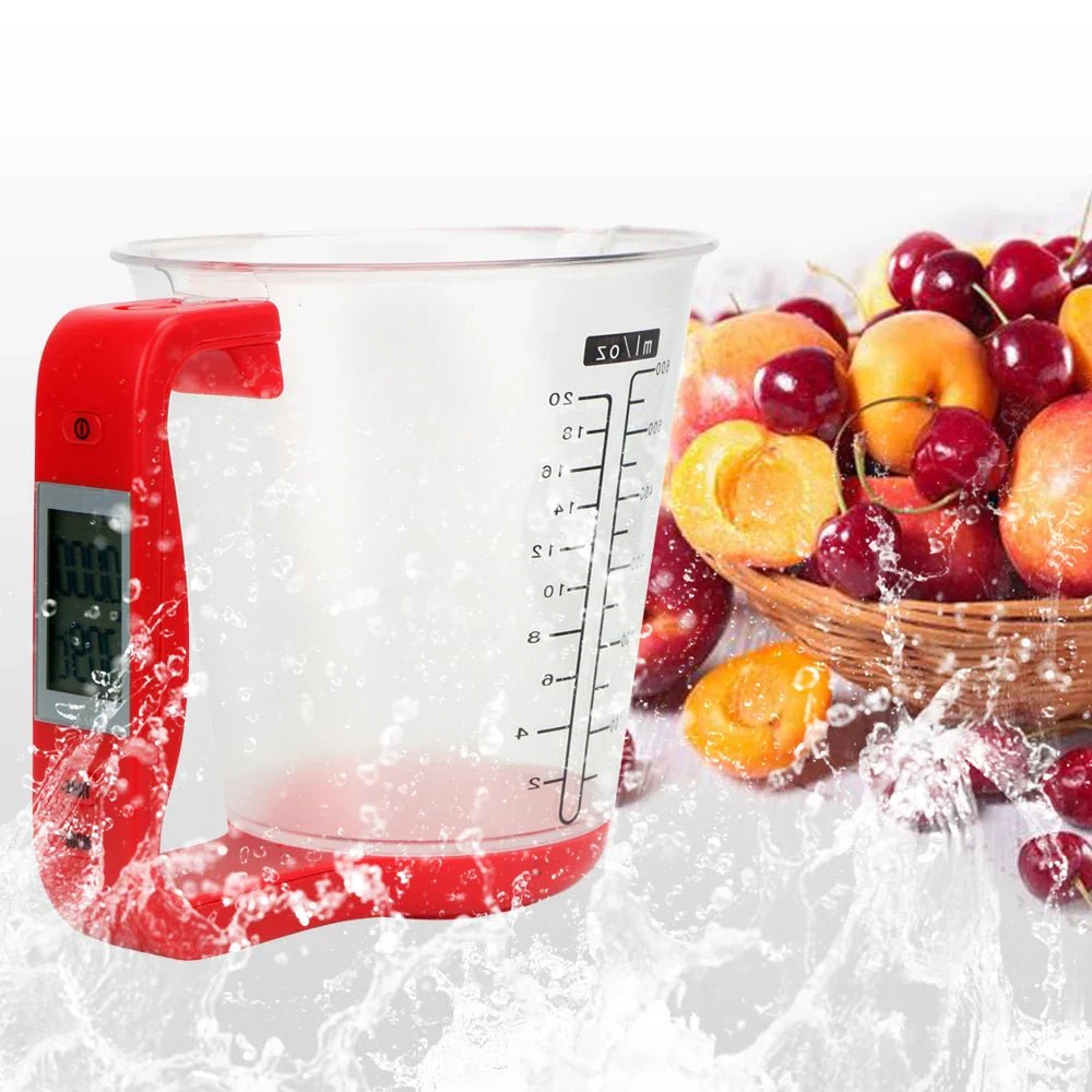 Balance de Cuisine - ElectronicCups™ - Rouge - LE COIN CUISINE