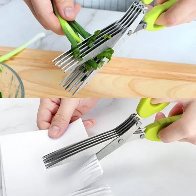 Ciseaux de Cuisine - MultiLayersScissor™ - Vert Clair - LE COIN CUISINE