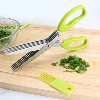 Ciseaux de Cuisine - MultiLayersScissor™ - Vert Clair - LE COIN CUISINE