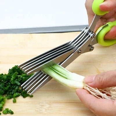 Ciseaux de Cuisine - MultiLayersScissor™ - Vert Clair - LE COIN CUISINE