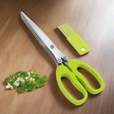 Ciseaux de Cuisine - MultiLayersScissor™ - Vert Clair - LE COIN CUISINE