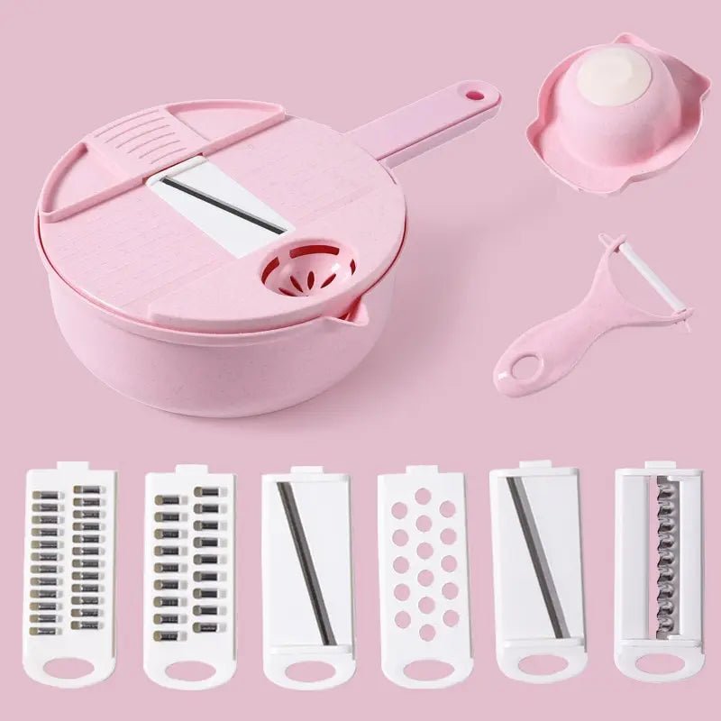 Hachoir à Légumes - CutShredGrater™ - Rose - LE COIN CUISINE